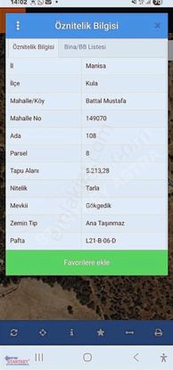 Manisa Kula Battal Mustafa Cadde Üzeri Köye Yakın Güzel Yatırım