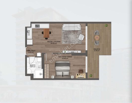 Valory Güneşli’de 1+1 Modern Daire – Metroya Yakın, Yüksek Getiri