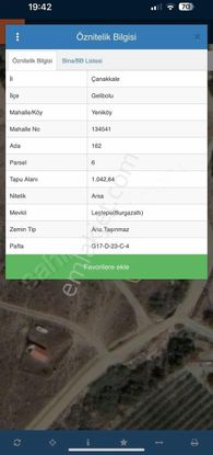 Gelibolu Yeniköy'de Satılık Arsa