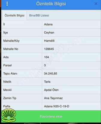 Ceyhanda E 5 Yakın Tek Tapu Tarla