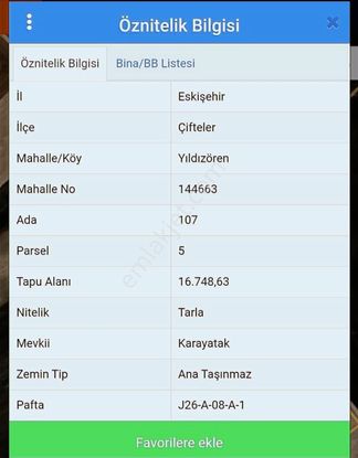 Kristal Unity'den Çiftelerde Kadastro Yola Cepheli Tarla