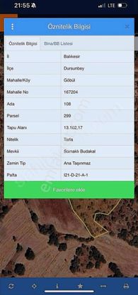 Temenos'tan Göbül'de 13 Dönüm Satılık Tarla