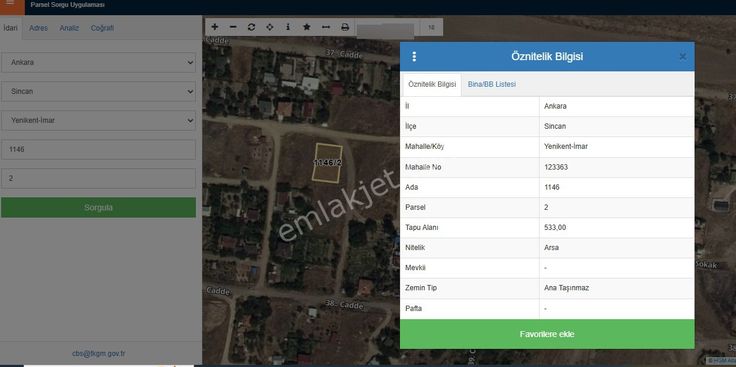 Ankaranın Kalbinde Acil Satılık Villalık Köşebaşı 533 M2 Parseli