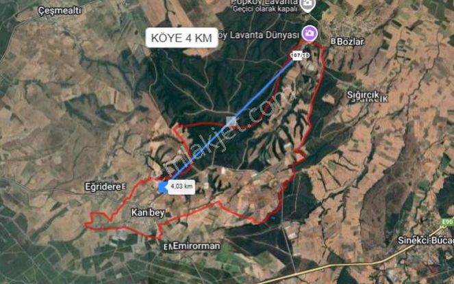 Kd 138.çanakkale Biga Kanibey Köyü’nde 2750 M² Tarla Satılıktır