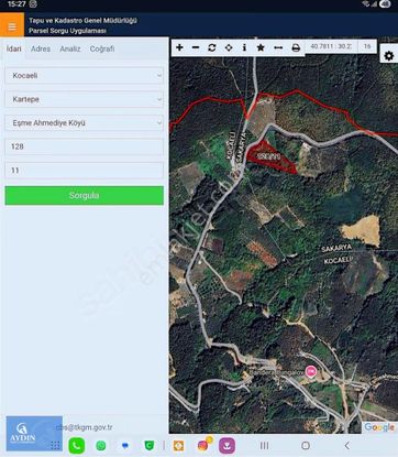 Kartepe Eşme Ahmediye Mahallesinde Yol Üzeri Yatırımlık Tarla