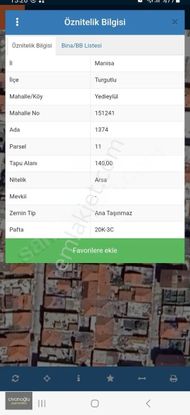 Manisa Turgutlu Yedieylül 4 Kat İmarlı Arsa