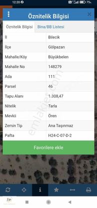 Pi Gayrimenkul'den Bilecik Gölpazarı'nda Acil Satılık Tarla