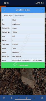 Sahil Ceylan Satılık Tarla 4.035 Mt2