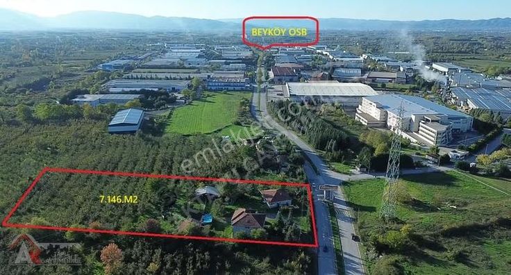 Aktapu'dan Beyköy Osb Girişinde 7.146 M2 E70 Sanayi İmarlı Arsa