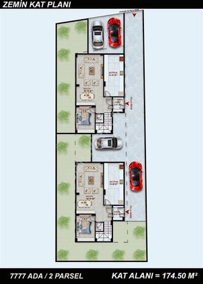 Yaylacık'ta 20 Metrelik Yola Cepheli 2 Villalık Eşsiz Arsa