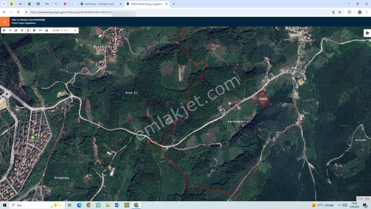 Asar Köyünde Satılık 10135 M2 Fındık Bahçesi