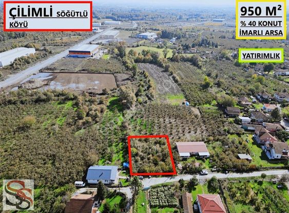 Çilimli Söğütlü Köyü 950 M² % 40 - 2 Kat Konut İmarlı Arsa