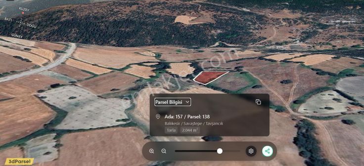 Savaştepe Tavşancık Satılık Tarla (2044 M2)