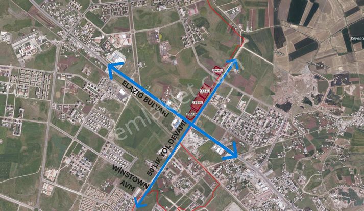 Elazığ Yolu Üzeri 420 M2 Satılık Kupon Arsa