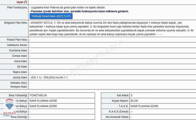 Atakum'un En Değerli Konumu | 159 M² | 3 Kat İmarlı Arsa Ve Ev