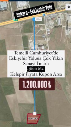 Sincan Temellide 1.000m2 İleriye Yönelik Yatırımlık Hisse Tapu Fırsat Yatırım