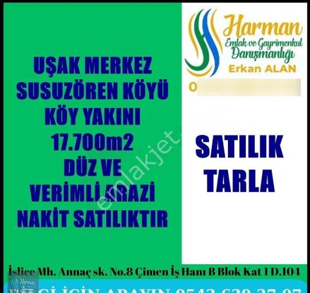 Susuz Ören Köyünde 17.700m2 Kupon Tarla