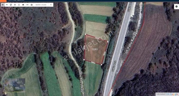 Doğa City'den Satılık Bilecik Söğüt Oluklu'da 1.565 M2 Tarla