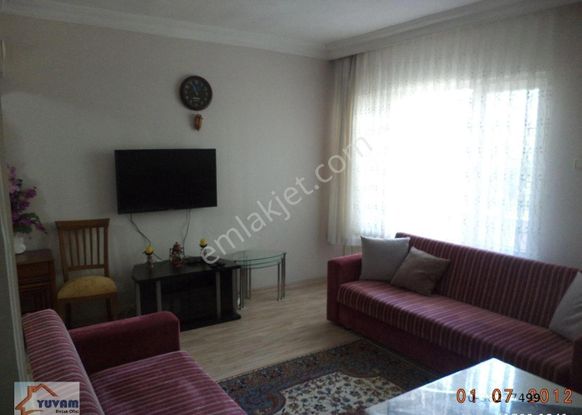 Yüzbaşılarda Giriş Kat 2+1 90 M2 Eşyalı Kiralık Daire