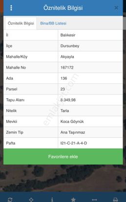 Balcity -balıkesir Dursunbey'de 8.349 M2 Yola Yakın Yatırım Fırsatı