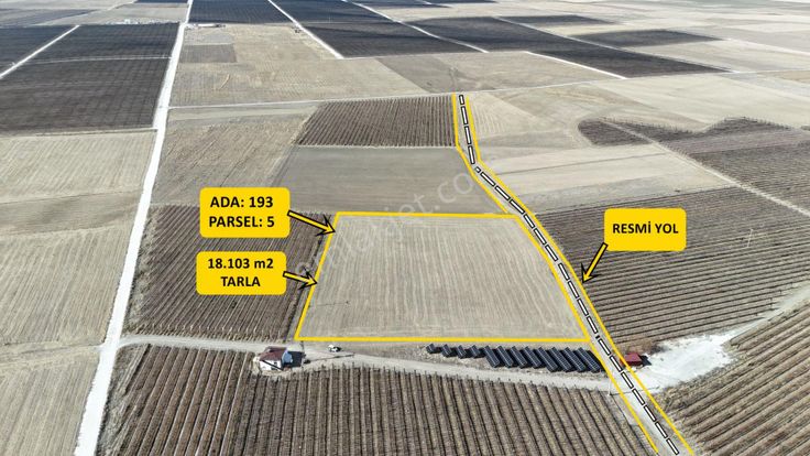 E.gökal Ovacık ! Yola Cepheli 18.103 M2 Ekilebilir Tarla Yatırım