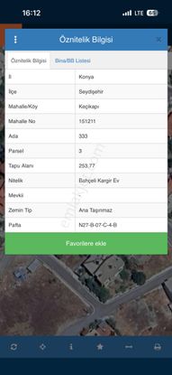 Seydişehir Eski Toki’ler Civarı Üç Katı İmarlı Arsa