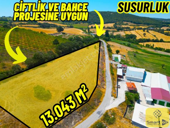 |susurluk| Çiftlik Ve Meyve Bahçesine Uygun Asfalta Cephe Elektrikli Arazi