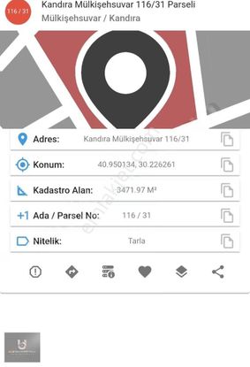Kandıra Mülkişehsuvar Da %5 İmarlı Fırsat Arazi