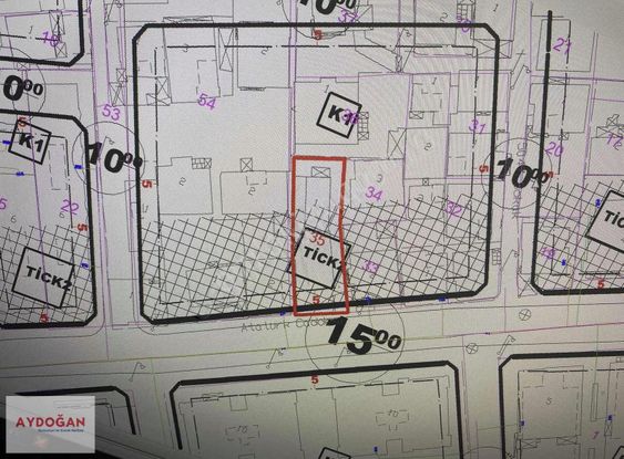 Aydoğan-satılık Ticari Arsa Dükkan + 3 Kat İmarlı
