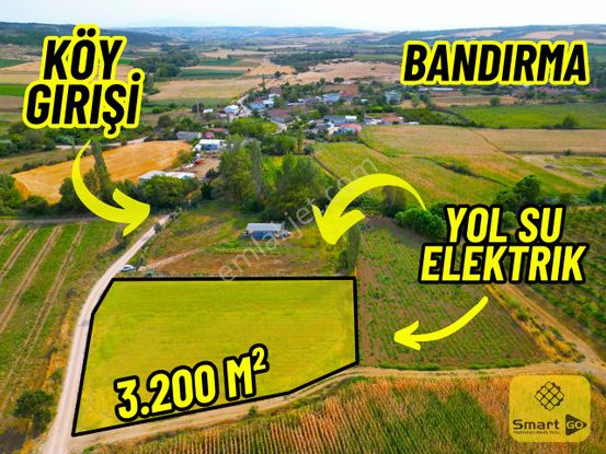 |bandırma| Merkeze 20 Dakika Mesafede Köy Girişi Yol Su Elektrik