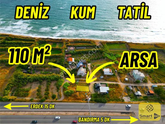|bandırma| Denize 150 Metre Merkeze 5 Dk Yatırımlık Yazlık Arsa!
