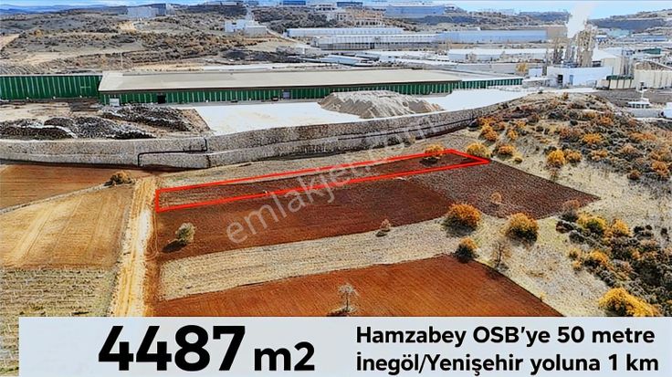 Hamzabey Osb Bitişiğinde Fırsat Yatırımlık Arazi !!!
