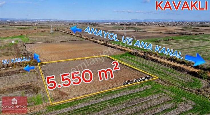 Kırklareli Kavaklı'ya Yakın Harika Konumda Bag Evi İçin 5.500m²