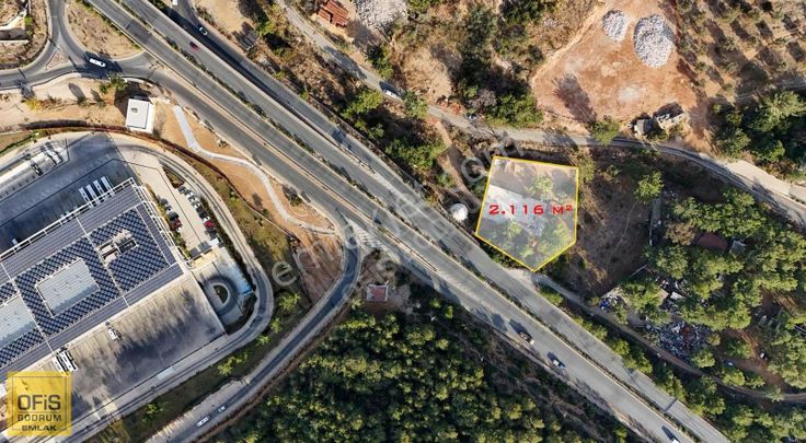 Ofis Bodrum | Bodrum Torba Kavşağı Kiralık 2.116 M² Tarla