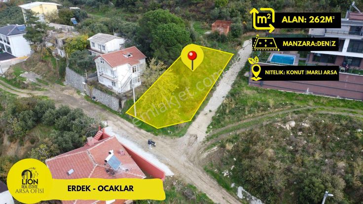 🟨⬛lıon Emlak'tan Ocaklarda 262m² Deniz Manzaralı Arsamız Satılıktır⬛🟨