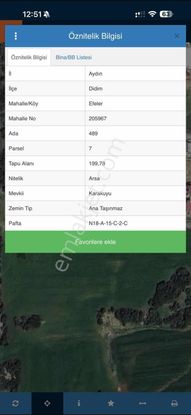 Didim Efeler Mahallesi Köşe Başı Satılık Arsa