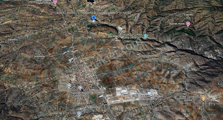 Bilecik Pazaryeri Yüzbaşı Mahallesi 10.703 M² Yatırımlık Tarla