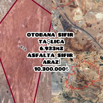 Otobana Sıfır 6.933 M² Yatırımlık Arazi – Galericilik Ve Araç Sergileme İçin Mükemmel Konum!