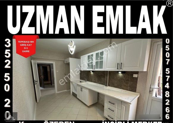 Uzman Emlak Ofisin'den Tepebaşı Göbek Yakını Full Yapılı Isı Yalıtımlı 3+1 Daire