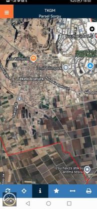 Menderes Tekelide 6 Dönüm Yatırımlık Arazi.