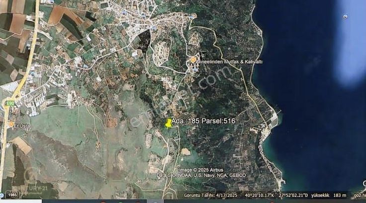 Century21 Bal'dan Bandırma Erincik Mahallesinde Satılık Tarla