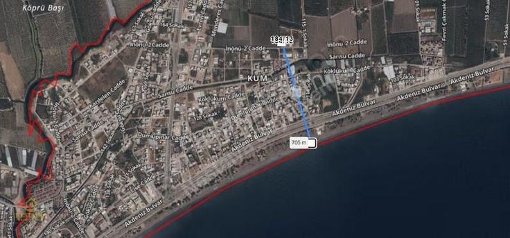 Finike İncirağacı'nda Denize 700 M Yatırımlık 2 Parsel 1.030 M2