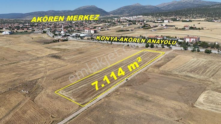 Akören Tülcede Süper Konumda Asfalt Cephe 7.114 M² Tarla