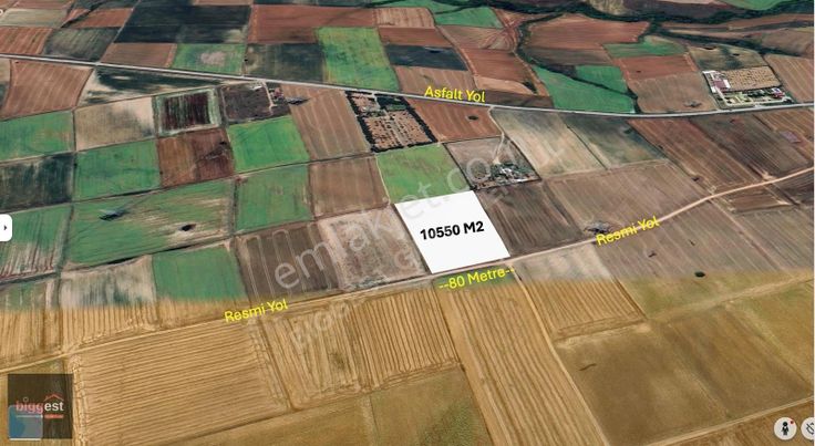 Türkgücünde Çiftlik Yapımına Uygun 10550 M2 Tarla