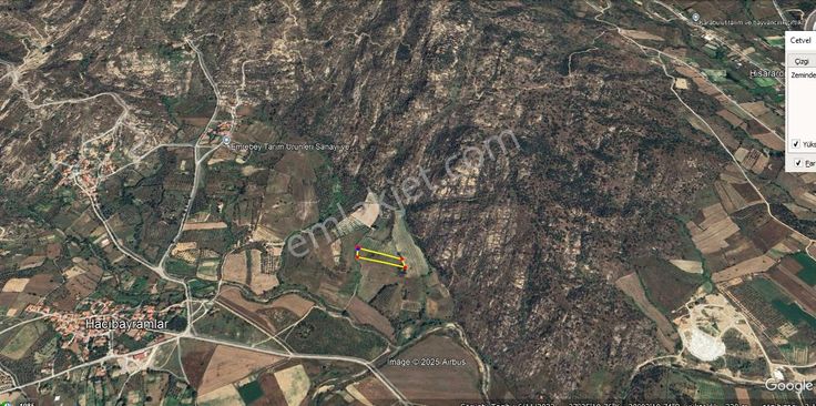 Sahibinden Muğla Yatağan Hacıbayramlar 31.349 Dölüm 5/1 Hissesi (çiftlik)