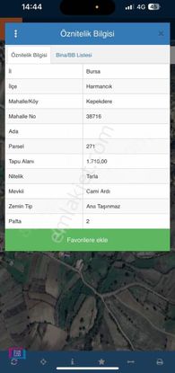 Dialog Plus'tan Harmancıkta Asfalt Yola Cephe Satılık Tarla