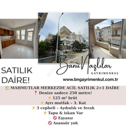 Alanya Mahmutlar Merkezde Acil Satılık 2+1 Daire