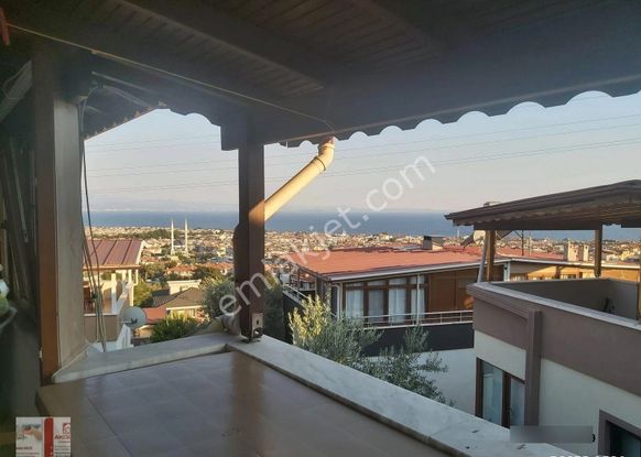 Altınoluk Satılık 4+1 Deniz Manzaralı 160 M2 Trıplexs Villa Müstakil Girişli Bahçeli Masrafsız