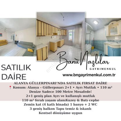 Alanya Güllerpınarı’nda Satılık Fırsat Daire