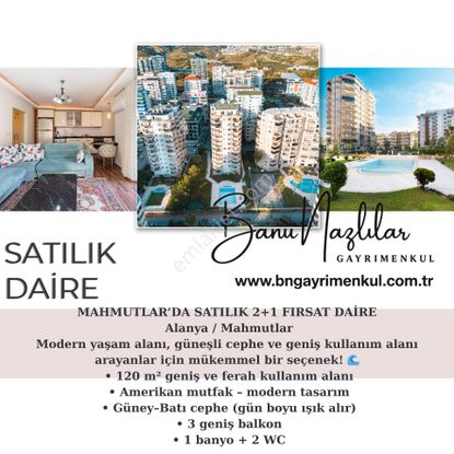 Alanya Mahmutlar’da Satılık 2+1 Fırsat Daire